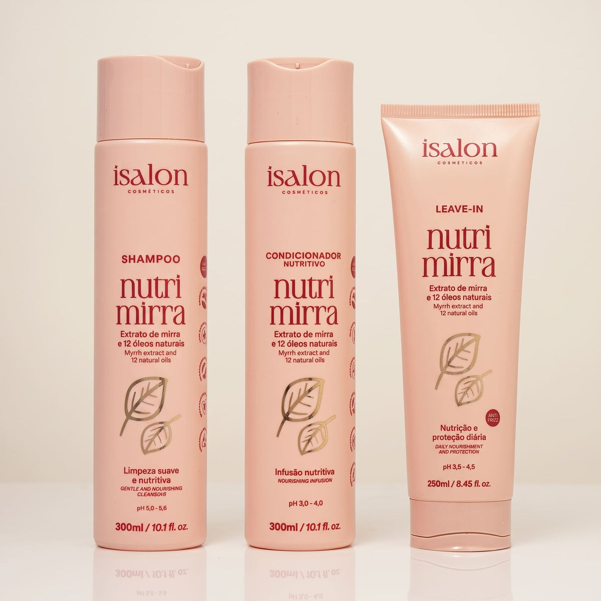 Combo Nutri Mirra Shampoo 300ml + Condicionador 300ml + Leave In 250ml