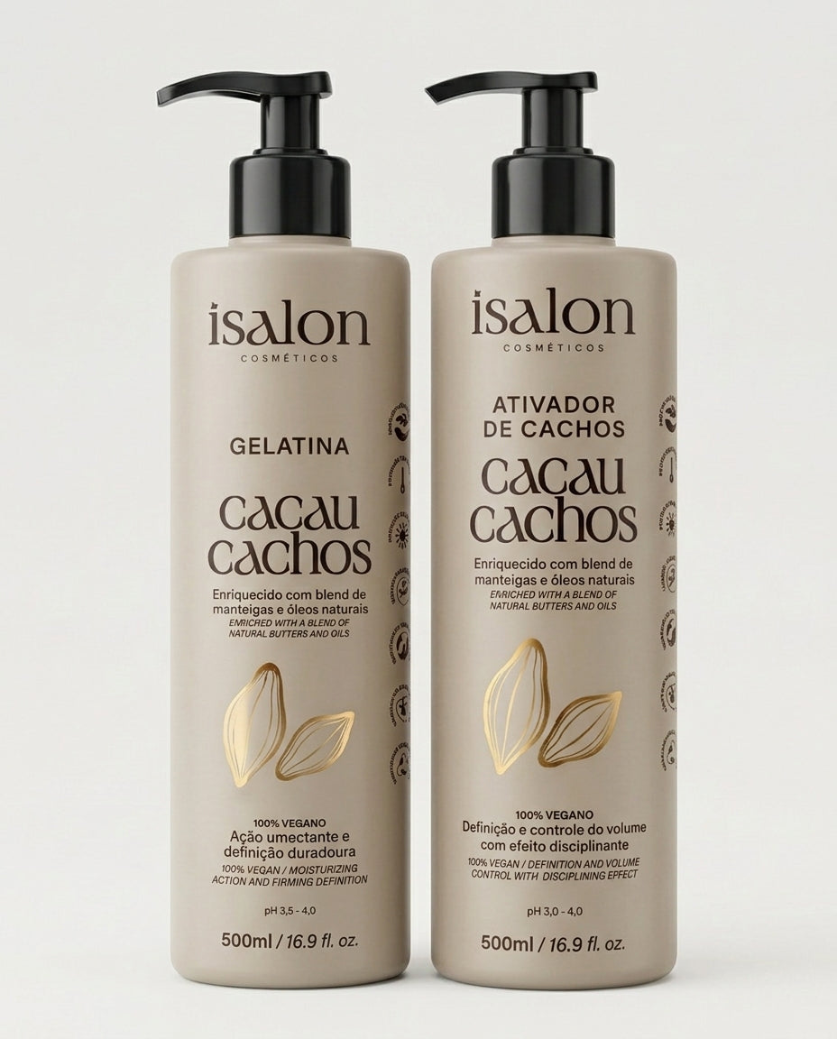 Combo Definição Cacau Cachos Gelatina 500g + Ativador 500g