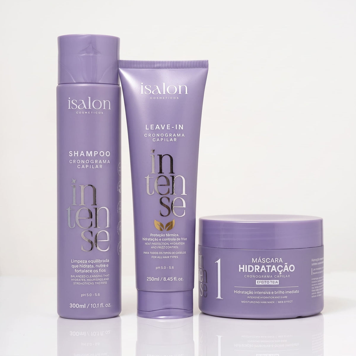 Kit Essencial Intense Hidratação  Shampoo 300g + Leave In 250ml + Máscara 300g