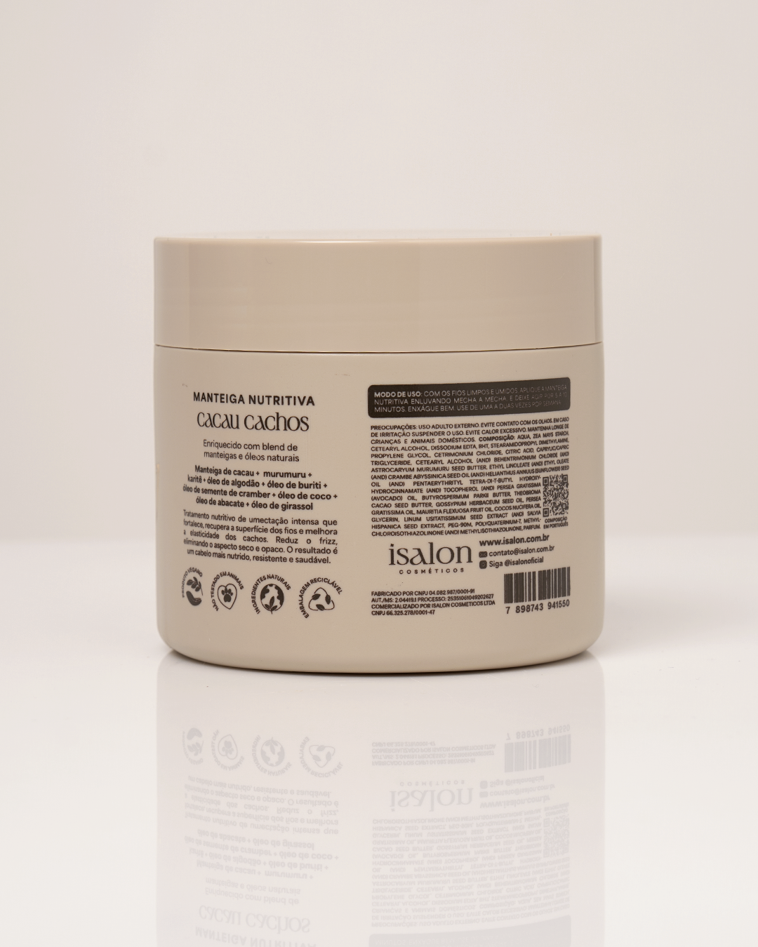 Manteiga Nutritiva Cacau Cachos 500g