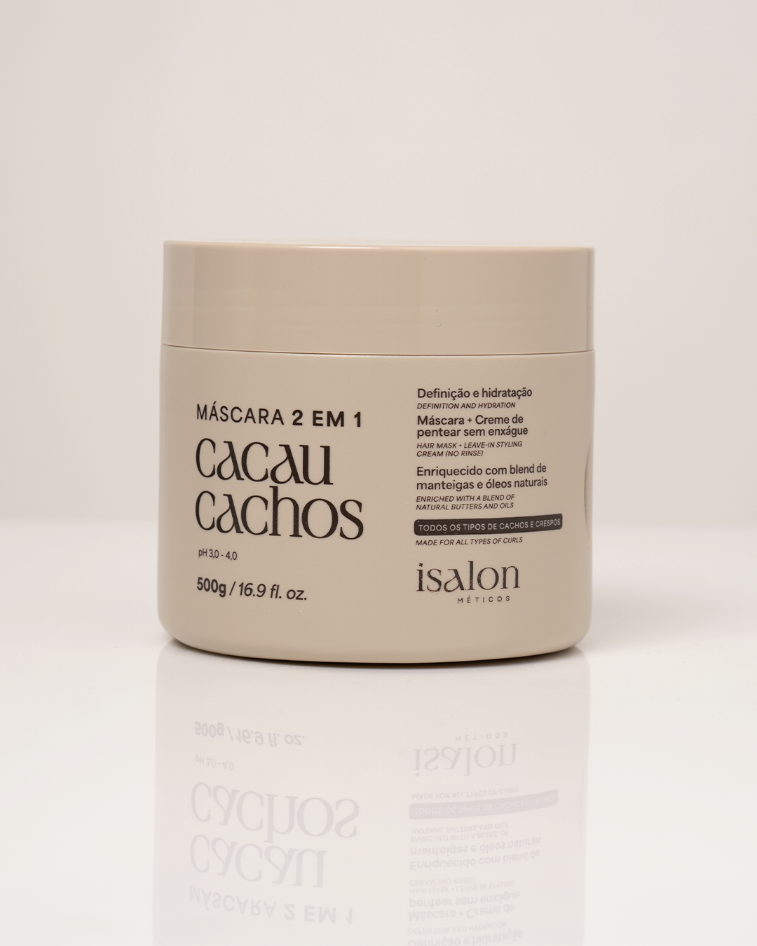 Máscara 2 em 1 Cacau Cachos 500g