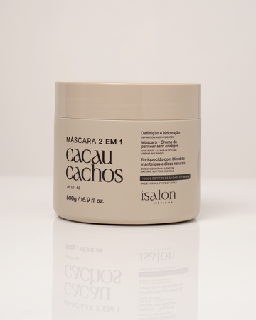 Máscara 2 em 1 Cacau Cachos 500g